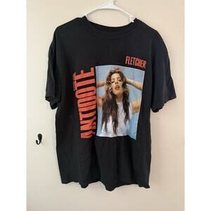 Fletcher In Search Of The Antidote 2024 Tour Shirt Black Graphic Tee Large